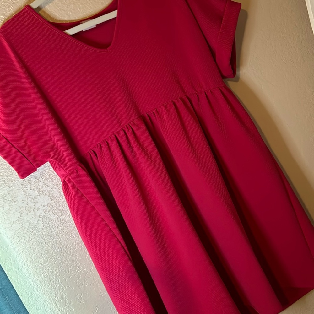 Hot pink dress